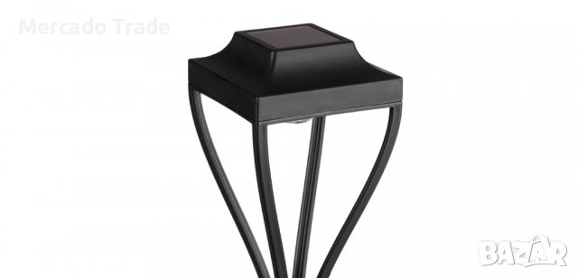 Декоративна соларна лампа, LED Бяла Светлина, Пластмаса, 49см