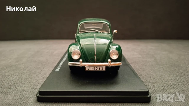 1960 Volkswagen Beetle/Escarabajo 1200 1:24 Hachette/Salvat Diecast Колекционерски модел количка, снимка 3 - Колекции - 46442674