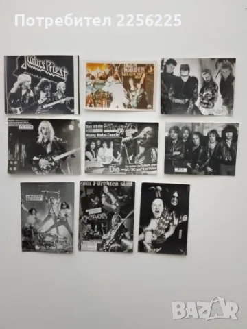 ЛОТ стари картички на метъл групи (лот 2)