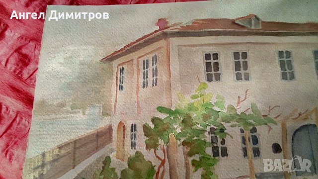 Ангел Ботев картина акварел 1949 г, снимка 4 - Картини - 39031625