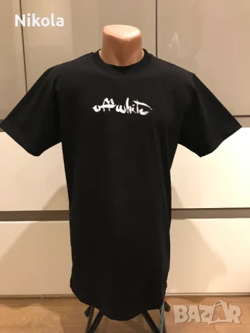 OFF-WHITE™ Paint Arrow Slim тениска, размер: S