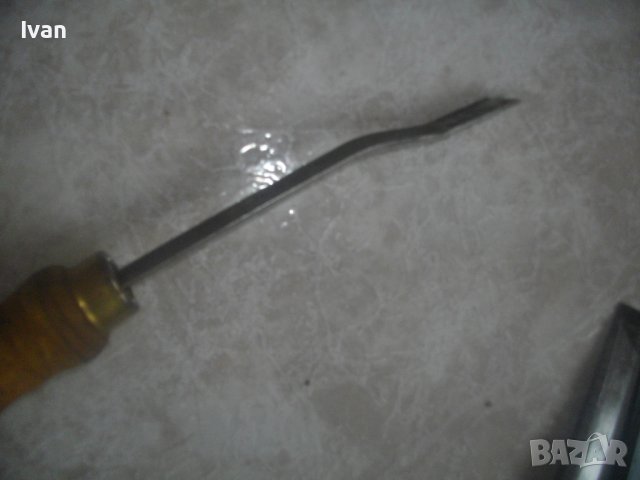 Старо Качество-Лот 15 бр. Ръчни Дърводелски Длета За Струг - Дърворезба-Профи-Прави/Кръгли/V-образни, снимка 14 - Други инструменти - 43325105