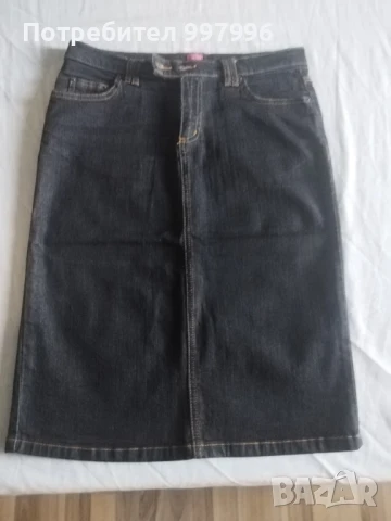 дънкова пола, снимка 5 - Поли - 50990255