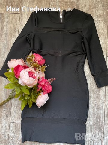 Страхотна нова черна къса еластична елегантна парти коктейлна бандажна рокля , снимка 10 - Рокли - 39671630