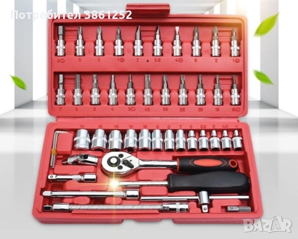 Комплект за ремонт на автомобил от 46 части, снимка 2 - Аксесоари и консумативи - 53436506