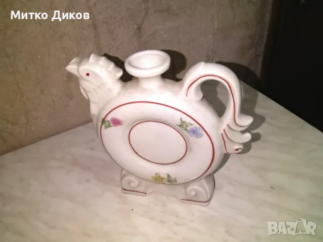 Бърдуче от соца порцелан без капачкан-205мм и размер 190х40мм, снимка 3 - Колекции - 48544097