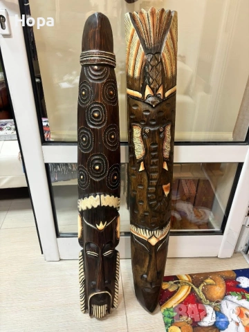 Маска за стена от дърво 1 метър. Последен 1 брой.