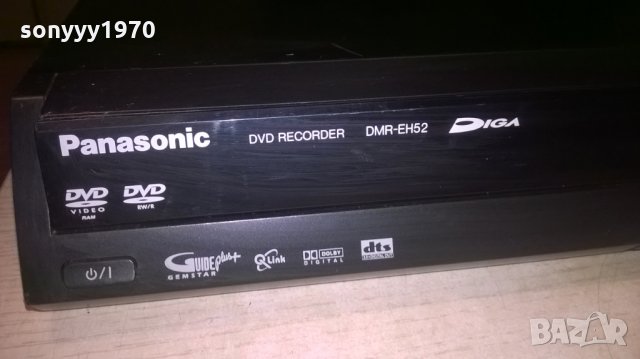 panasonic dmr-eh52 hdd & dvd recorder-внос швеицария, снимка 3 - Плейъри, домашно кино, прожектори - 26311274