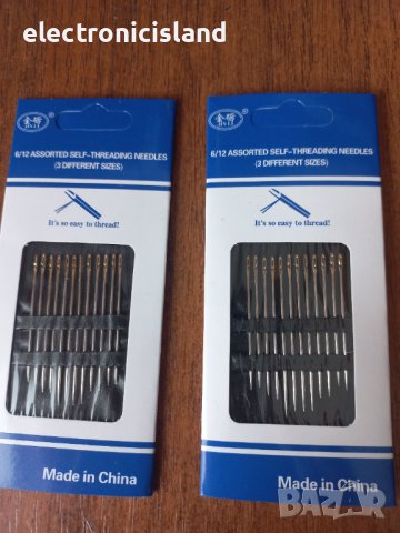 12 броя Слепи игли от неръждаема стомана за лесно вдяване на резбa от страната на иглата, снимка 2 - Други - 40306039