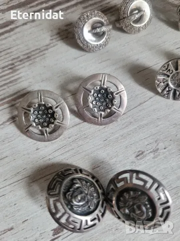 Сребърни обици и пръстен, снимка 5 - Обеци - 49517448