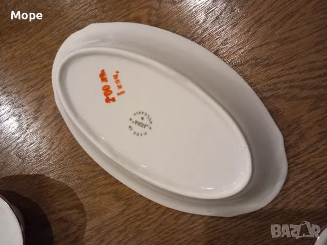 Елипсовидни порцеланови чинийки , снимка 5 - Сервизи - 48264052
