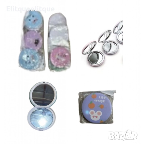 Мини двойно огледалце за чанта – стил и удобство винаги с вас, снимка 4 - Други - 52376568