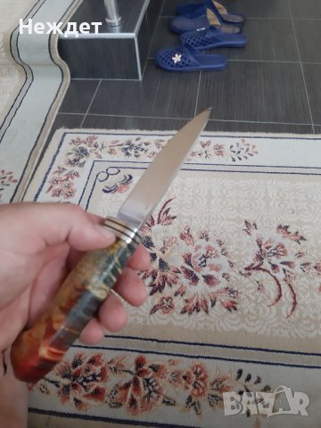 Нож на Андрей Бирюков от К340 стомана закалена на 62hrc, снимка 6 - Ножове - 37502436