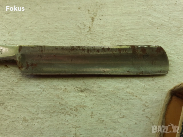 Стар колекционерски немски бръснач Solingen kain-abel, снимка 4 - Антикварни и старинни предмети - 53478372