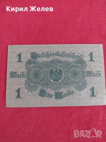 Райх банкнота 1 марка 1914г. Германия рядка за колекционери 28263, снимка 5 - Нумизматика и бонистика - 37144652