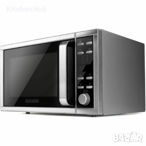 Микровълнова с грил и конвекция Black+Decker BXMZ900E – 25L, снимка 8 - Микровълнови - 52383066