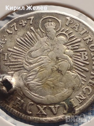 Сребърна монета 15 кройцера 1747г. Мария Терезия Кремниц Унгария 13755, снимка 10 - Нумизматика и бонистика - 42999810