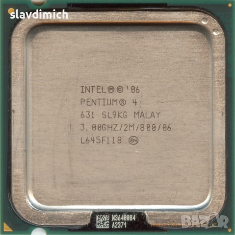  Процесор за компютър  Intel Pentium 4 HT 631 3 Ghz Socket 755 , снимка 1
