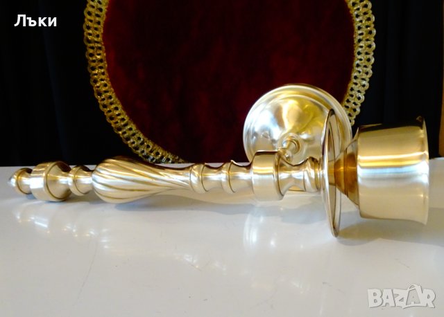 Бронзов свещник за стена,свещник за пиано. , снимка 9 - Антикварни и старинни предмети - 43849429