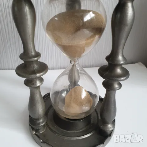 Цинков пясъчен часовник, снимка 4 - Колекции - 50223810