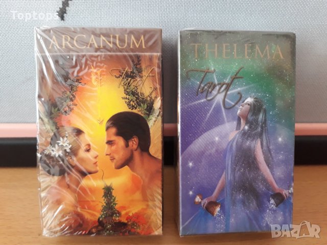 Много красиви 78 Таро карти: Arcanum Tarot & Thelema Tarot, снимка 2 - Карти за игра - 33678109