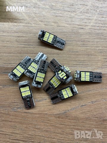 Лед крушки LED Т10 W5W canbus white red, снимка 8 - Аксесоари и консумативи - 39731165