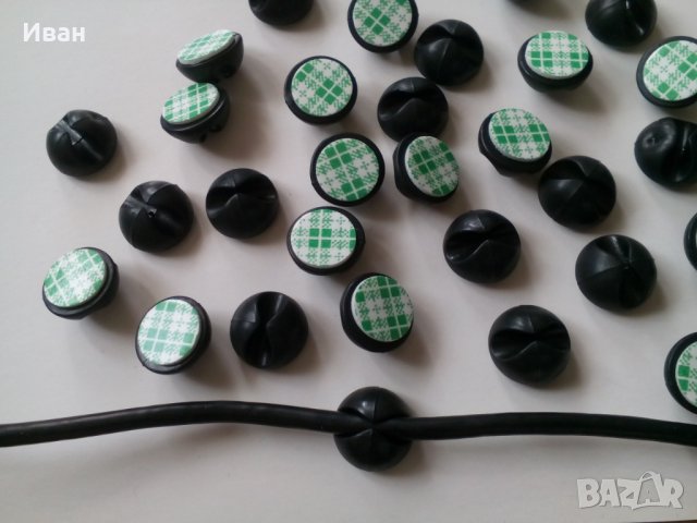 Черни гумени самозалепващи държачи за кабели за кола автомобил камион, снимка 2 - Аксесоари и консумативи - 28619272