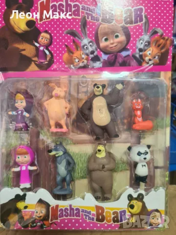 Маша и Мечока 8 фигурки , снимка 2 - Фигурки - 48372147