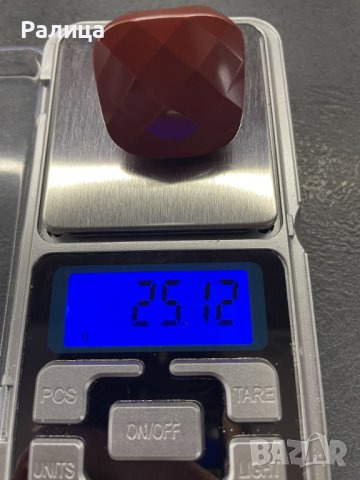 Пръстен от червен камък, снимка 3 - Пръстени - 40522303