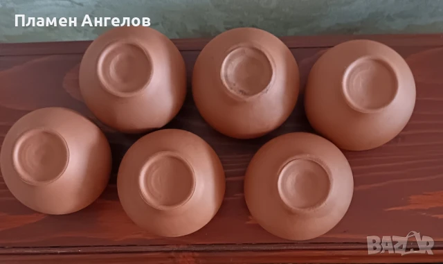 Керамични саксийки, гърненца-6 броя, снимка 3 - Декорация за дома - 51368198