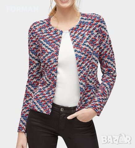 Сако в синьо-червени цветове, снимка 1