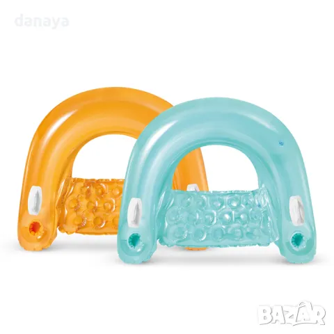 5820 Надуваемо кресло за плуване с дръжки и поставки за чаши, 147 см, снимка 8 - Водни спортове - 49476546