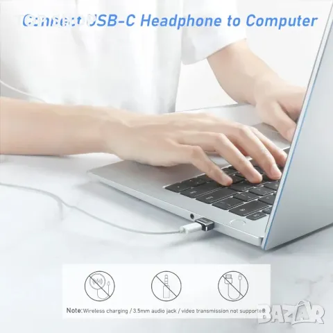 Blukar USB C женски към USB мъжки адаптер, [3 пакета] Тип C към USB A конвертор за бързо зареждане и, снимка 2 - Оригинални зарядни - 48839530