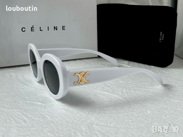 Celine 2023 дамски слънчеви очила елипса овални бели, снимка 8 - Слънчеви и диоптрични очила - 44845482