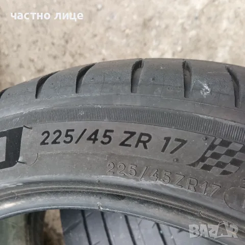225/45/17 Michelin  две гуми, снимка 5 - Гуми и джанти - 50285372