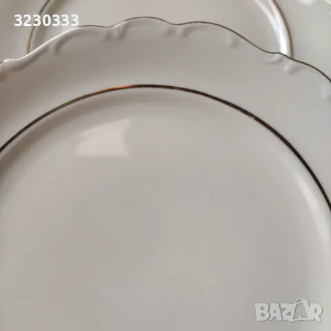 Порцеланови чинии плитки за торта/салата, снимка 6 - Чинии - 49159697