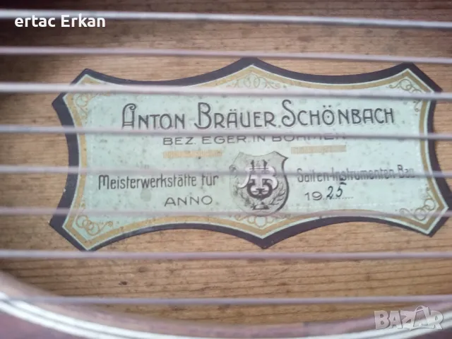 Оригинална Цитра Anton Brauer Schonbach 1925, снимка 2 - Други - 50257532