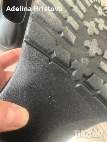 Черни обувки размер 39 еко кожа топ тренд, снимка 6 - Дамски обувки на ток - 47682430