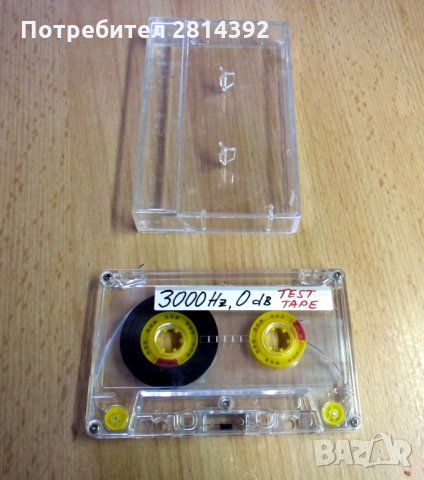 Аудио Тест касета с 3000 и 10000 Hz за настройка скорост и азимут на глава на касетофон касетен дек, снимка 2 - Радиокасетофони, транзистори - 35407453
