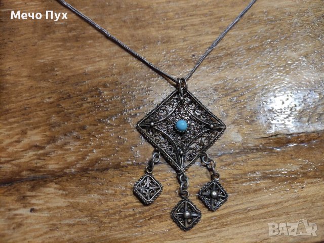 Стар сребърен синджир (27), снимка 2 - Колиета, медальони, синджири - 37694580