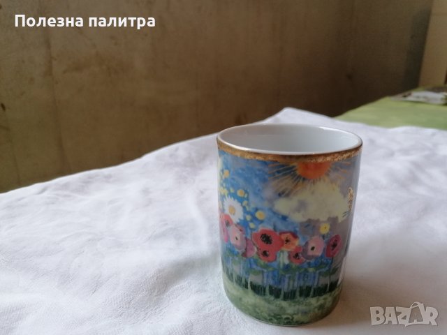 💕🧸Порцеланова чаша с котка Goebel Rosina Wachtmeister Luce Solare Cat, снимка 2 - Антикварни и старинни предмети - 43899657