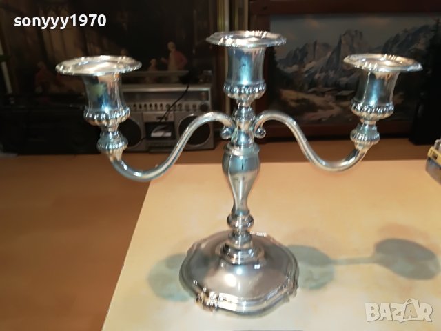 КРАСИВ СВЕЩНИК ЗА 3 СВЕЩИ 0404230850L, снимка 6 - Антикварни и старинни предмети - 40245825