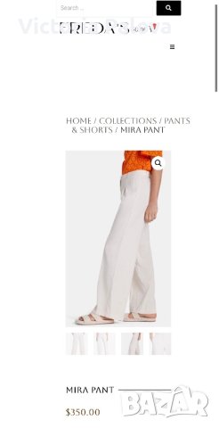 Луксозен панталон FREDA Канада,лен, снимка 12 - Панталони - 40530562