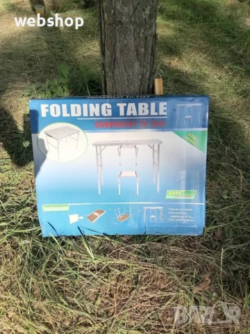 ПРОМО!! Сгъваема маса за Къмпинг и риболов + 2 стола , снимка 2 - Къмпинг мебели - 50492254