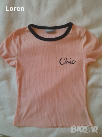 *Destination*Детска тениска прасковено розово