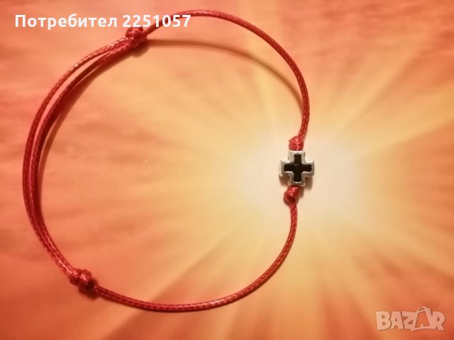 Ръчно изработени гривни с кръст, снимка 4 - Гривни - 24991392