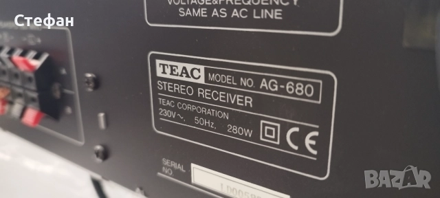 Teac AG680, снимка 3 - Ресийвъри, усилватели, смесителни пултове - 52248689