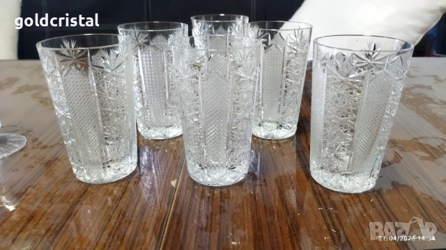 кристални чаши вода Ропотамо 