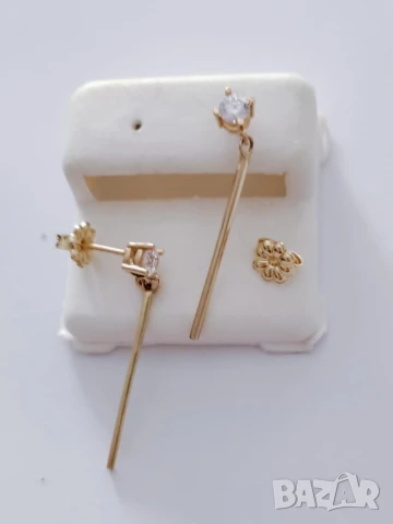 *нови висящи златни обици 52140, снимка 2 - Обеци - 51047545