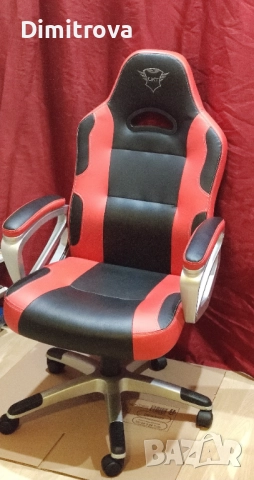 Гейминг стол Ryon Trust GXT - 705, черен/червен, снимка 2 - Столове - 52496792